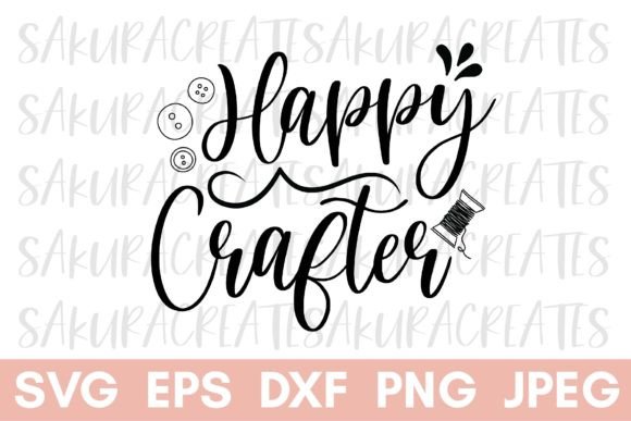 Download Crafting Quote Happy Crafter Handmade - Craf Collection