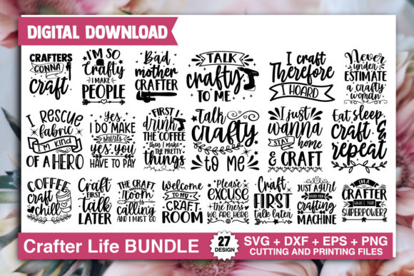 Download Crafter Life SVG Bundle - Craf Collection